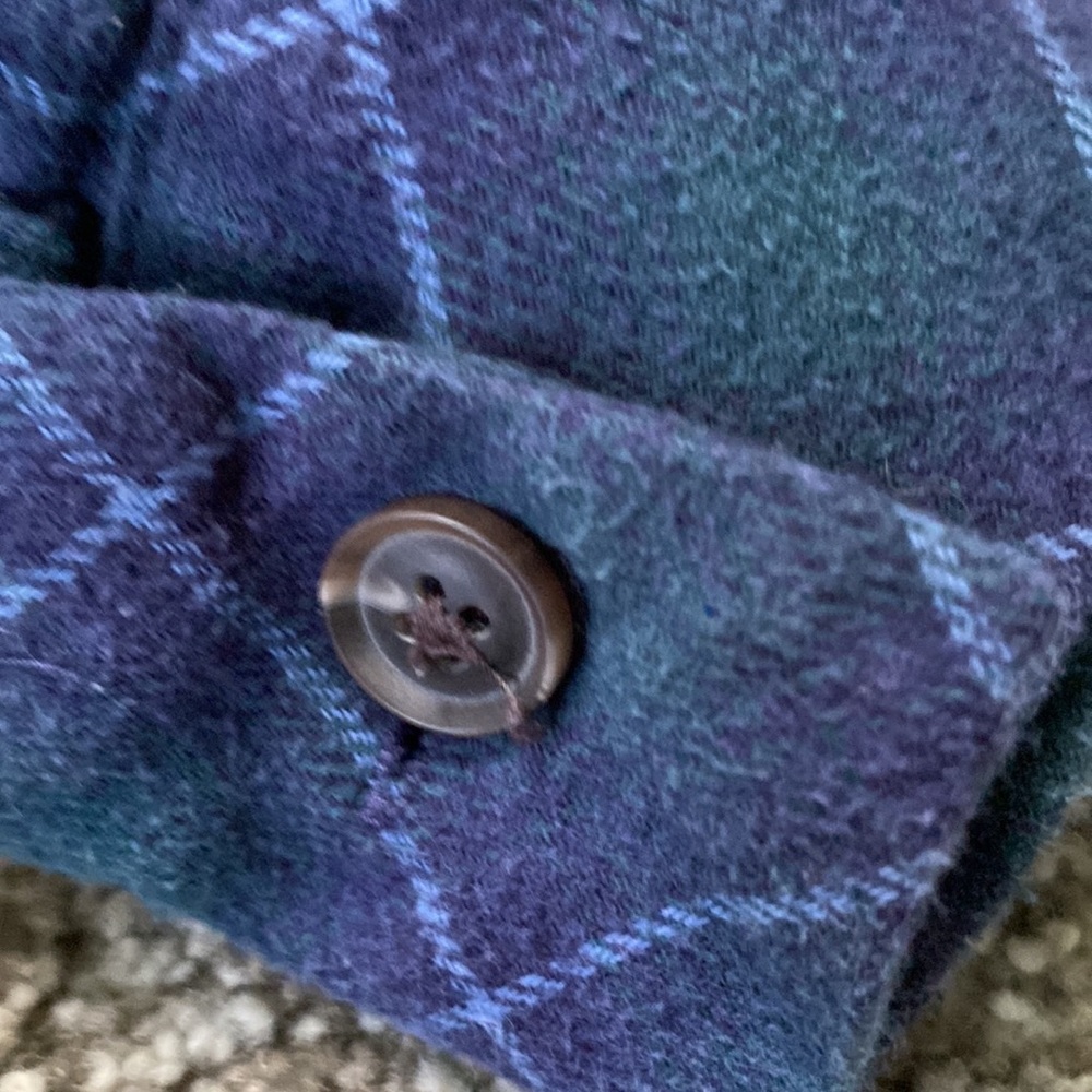Color Block Plaid over shirt - Picture 4 of 5